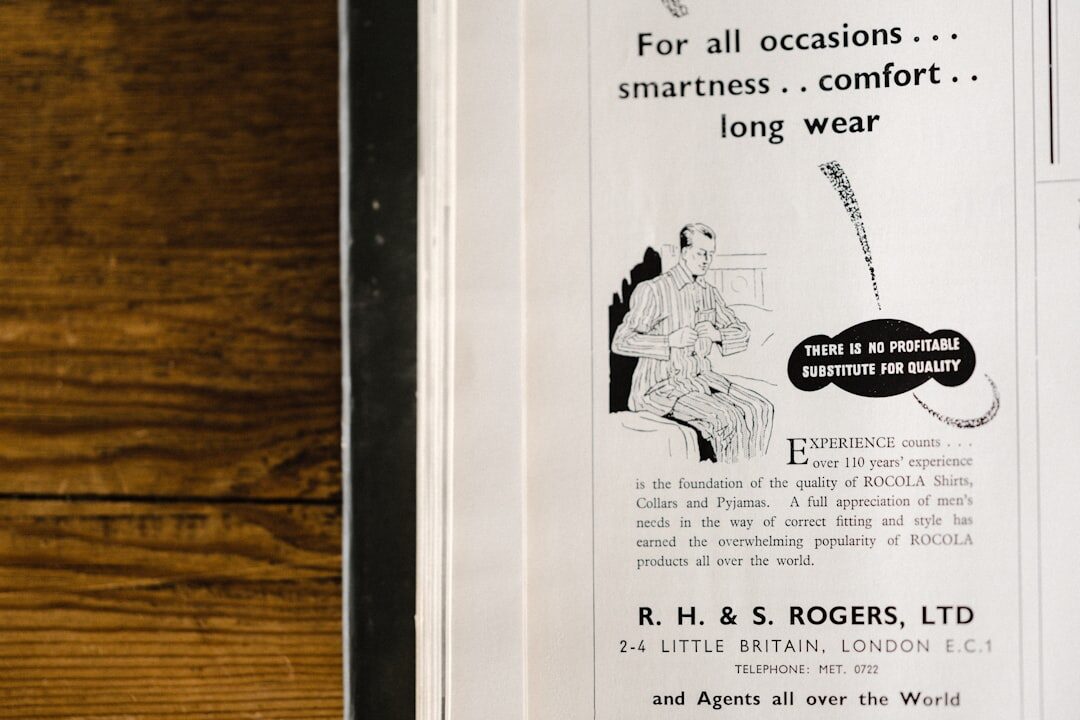 vintage product ad